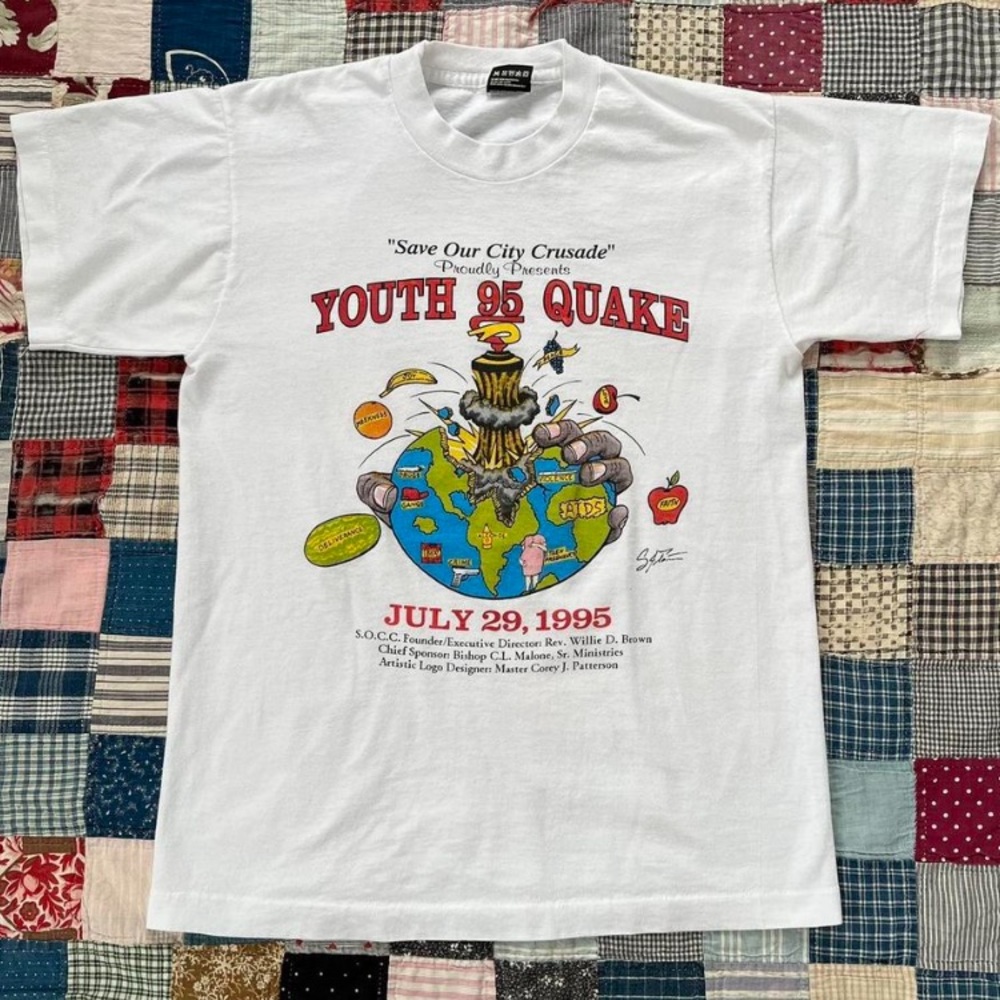 Vintage Youth-Quake 1995 Save our City tee